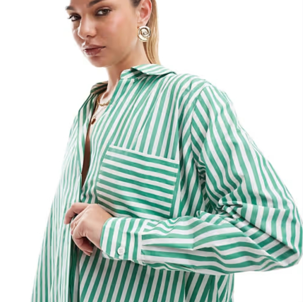 ALEXANDER JORDAN STRIPPED BUTTON DOWN SHIRT SIZE LARGE